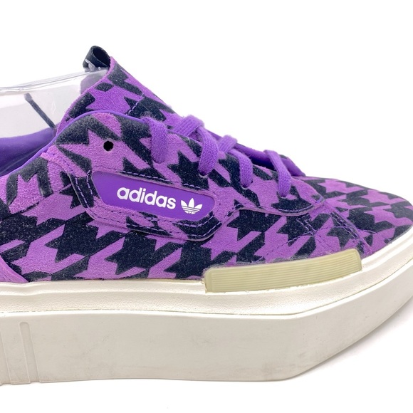 Adidas Originals Hypersleek 2" Platform Leather Sneakers Color Purple SZ 8.5 - Picture 5 of 12